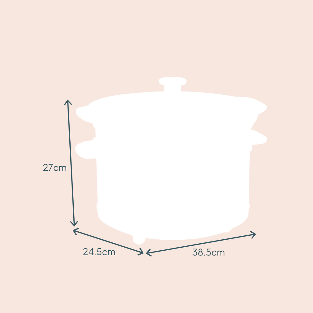 6.5L Digital Slow Cooker | Black / Rose Gold