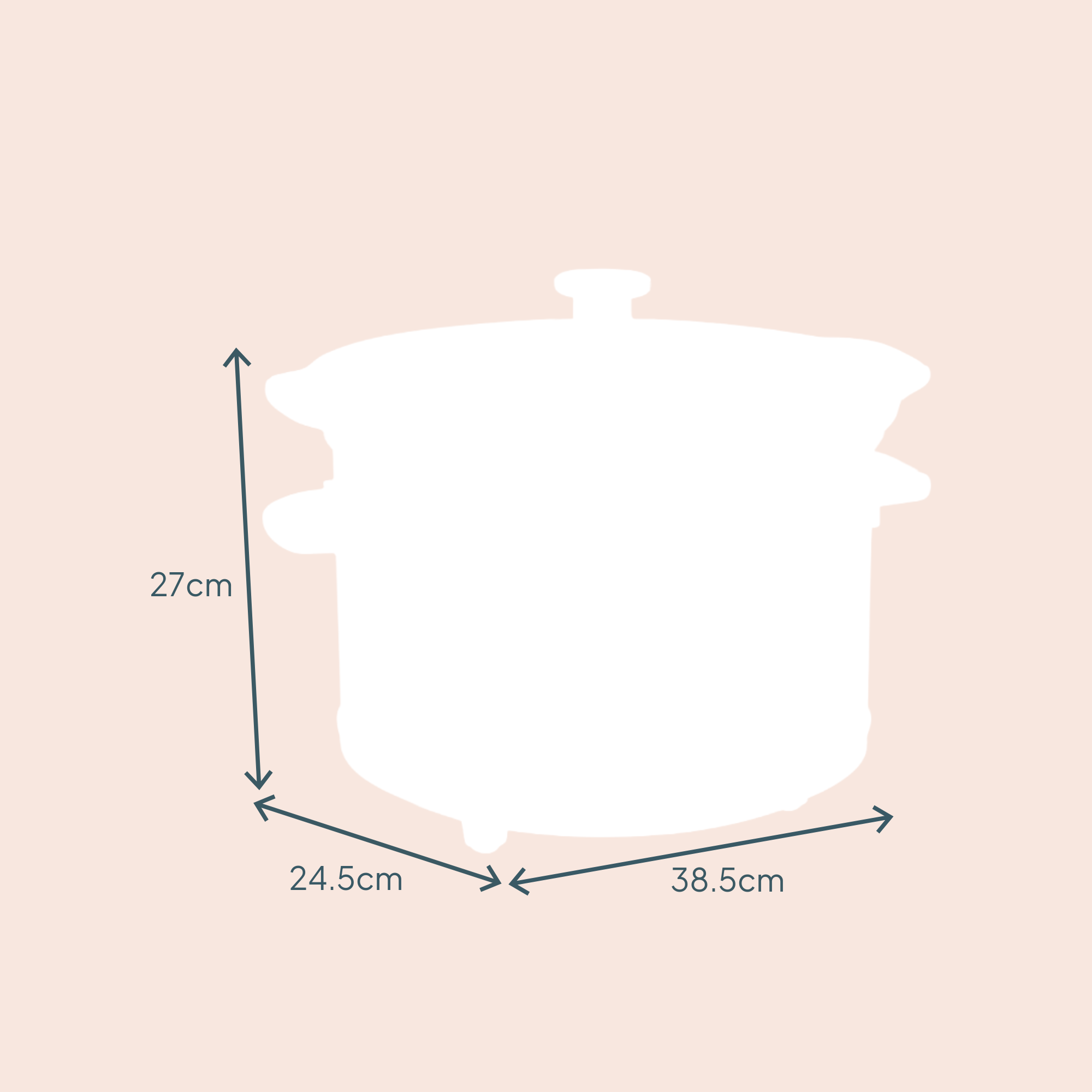 6.5L Digital Slow Cooker | Black / Rose Gold