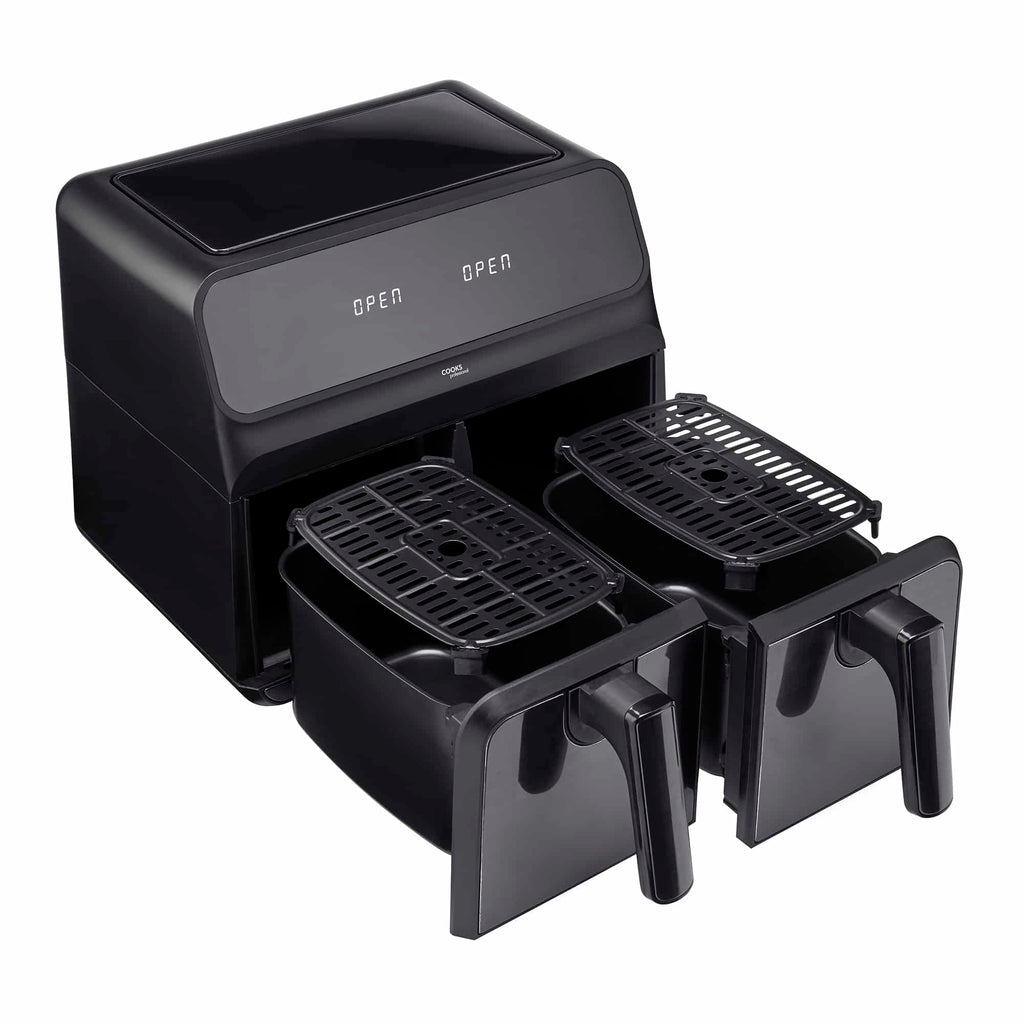 Friteuse à double cuisson numérique 8 L | Noir