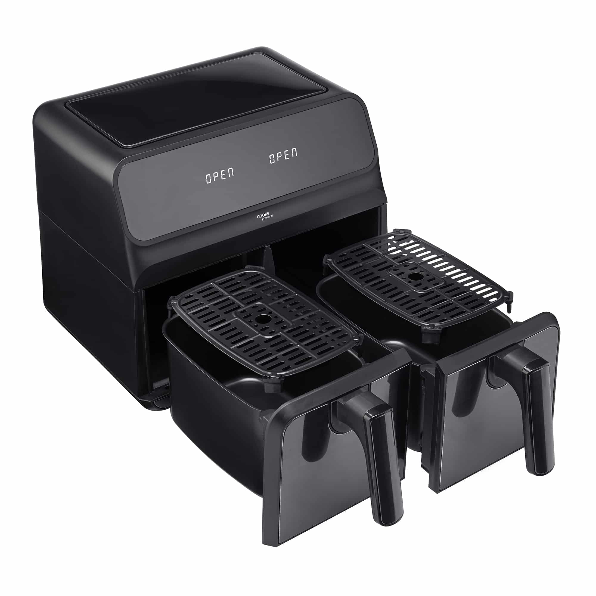 Friteuse à double cuisson numérique 8 L | Noir