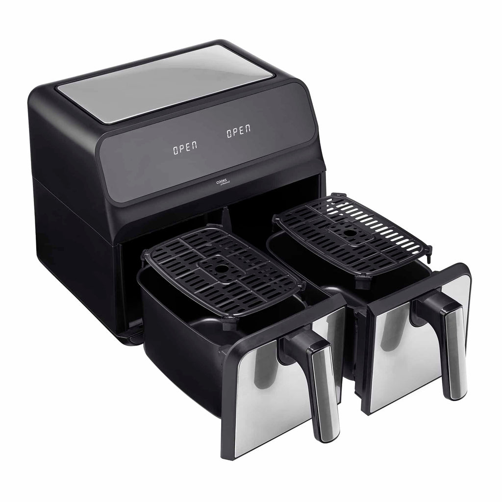 Friteuse à air numérique double 8 L | Argenté