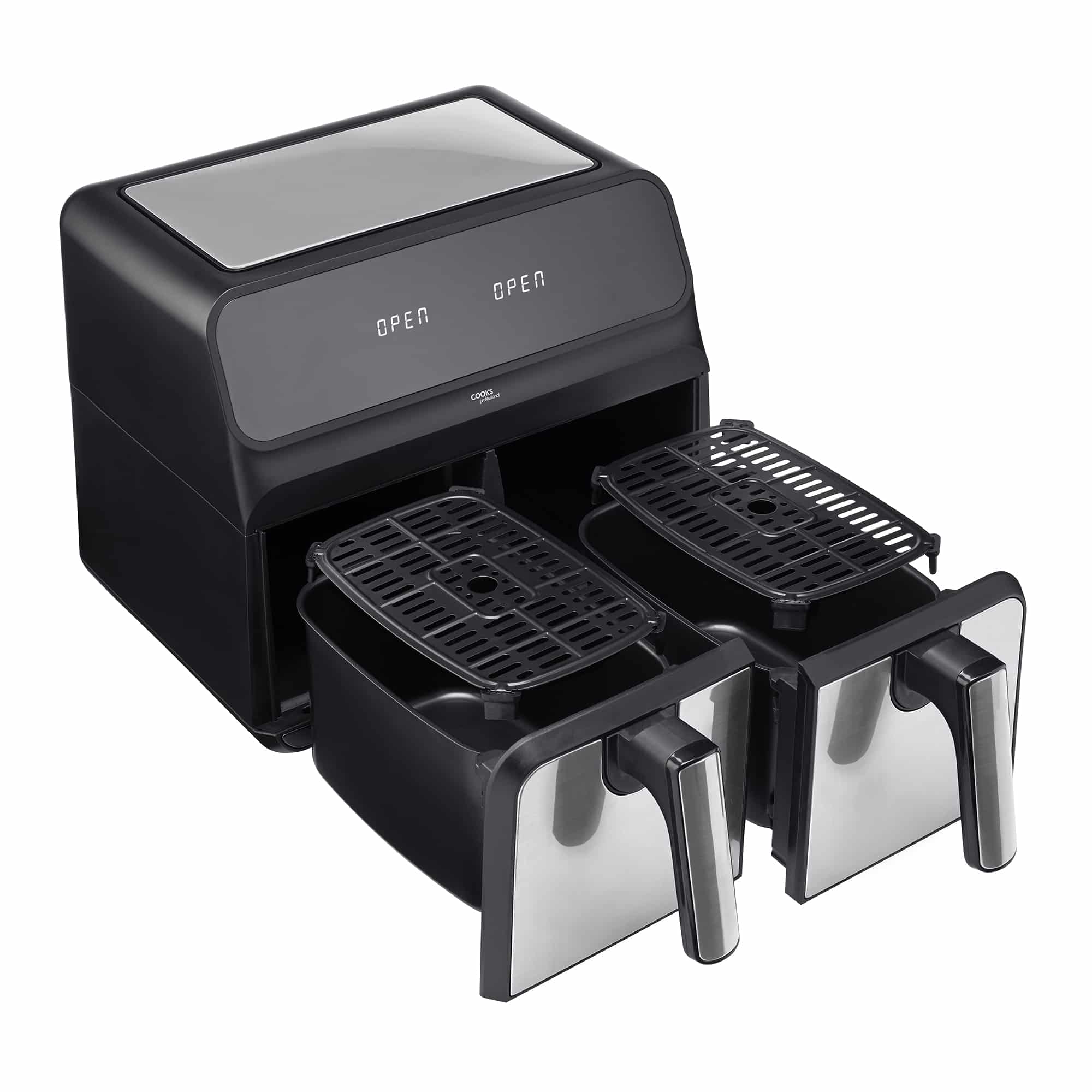 Friteuse à air numérique double 8 L | Argenté