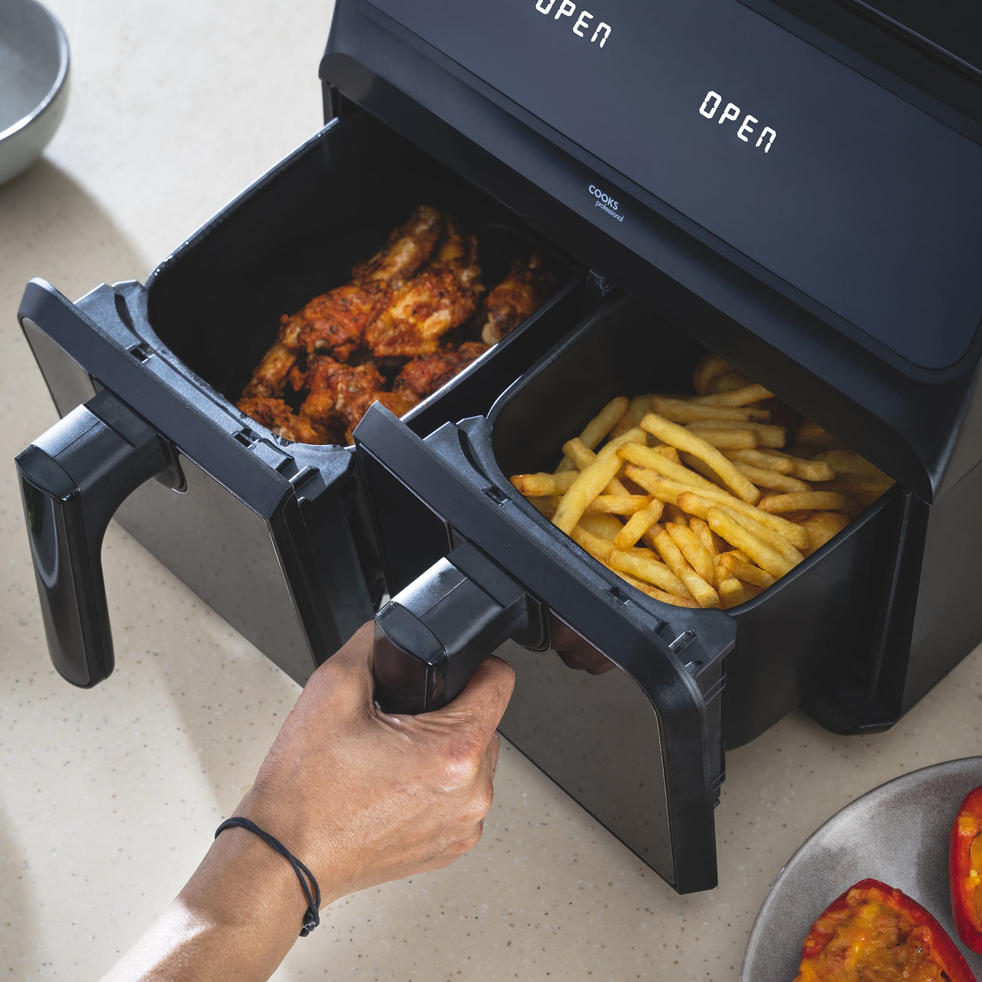 8L Digital Dual Air Fryer | Black
