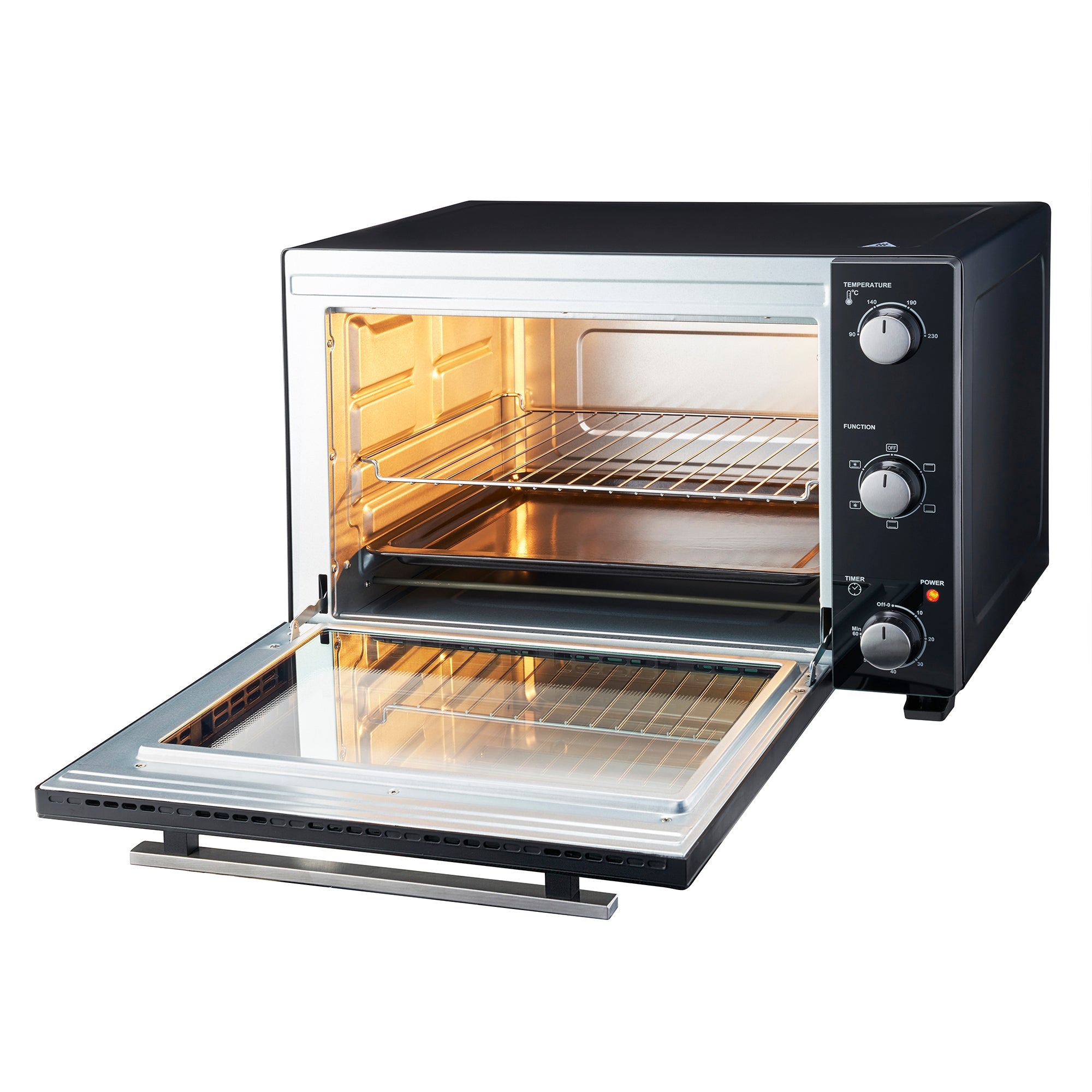 48L Mini Oven | Black / Silver