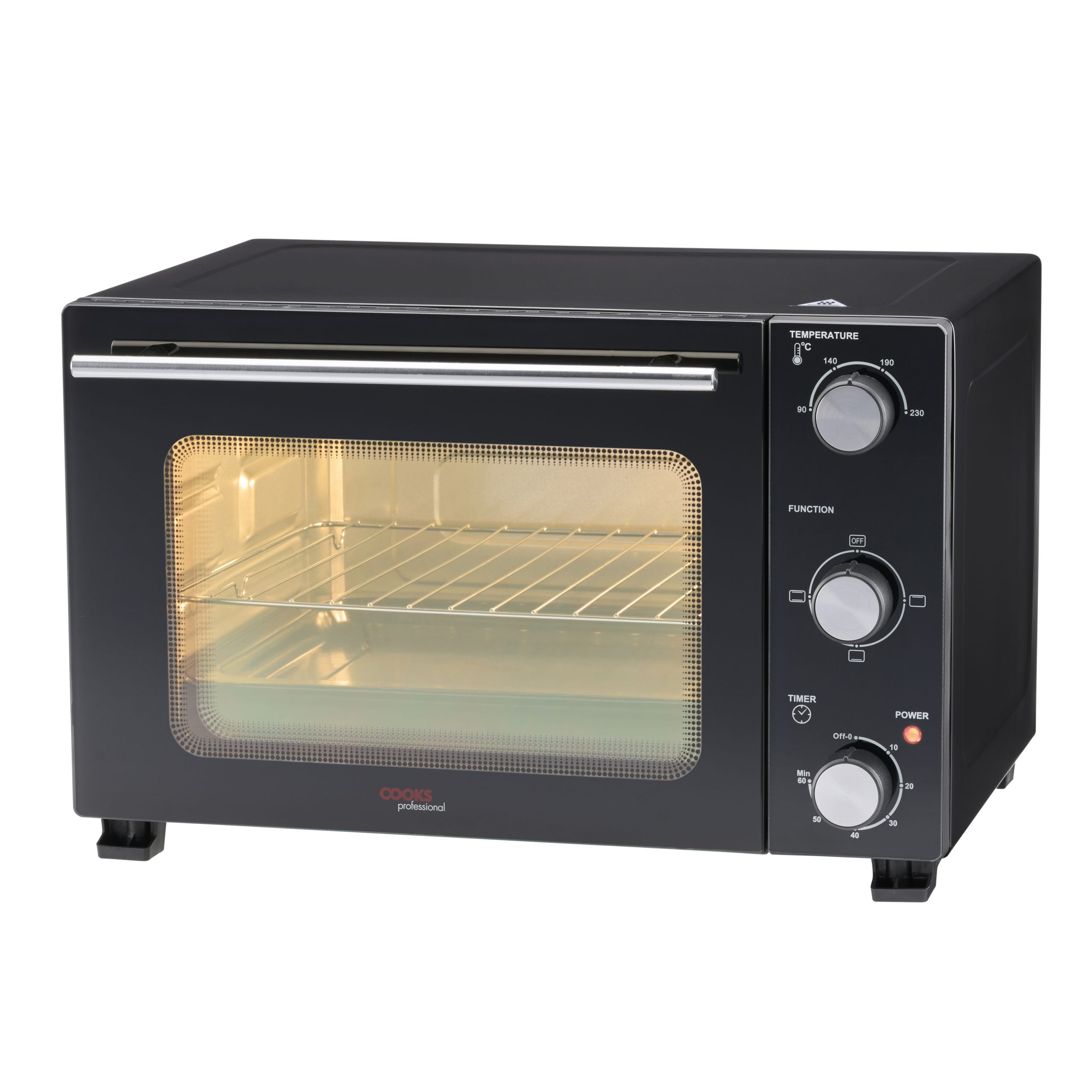 28L Mini Oven | Black / Silver