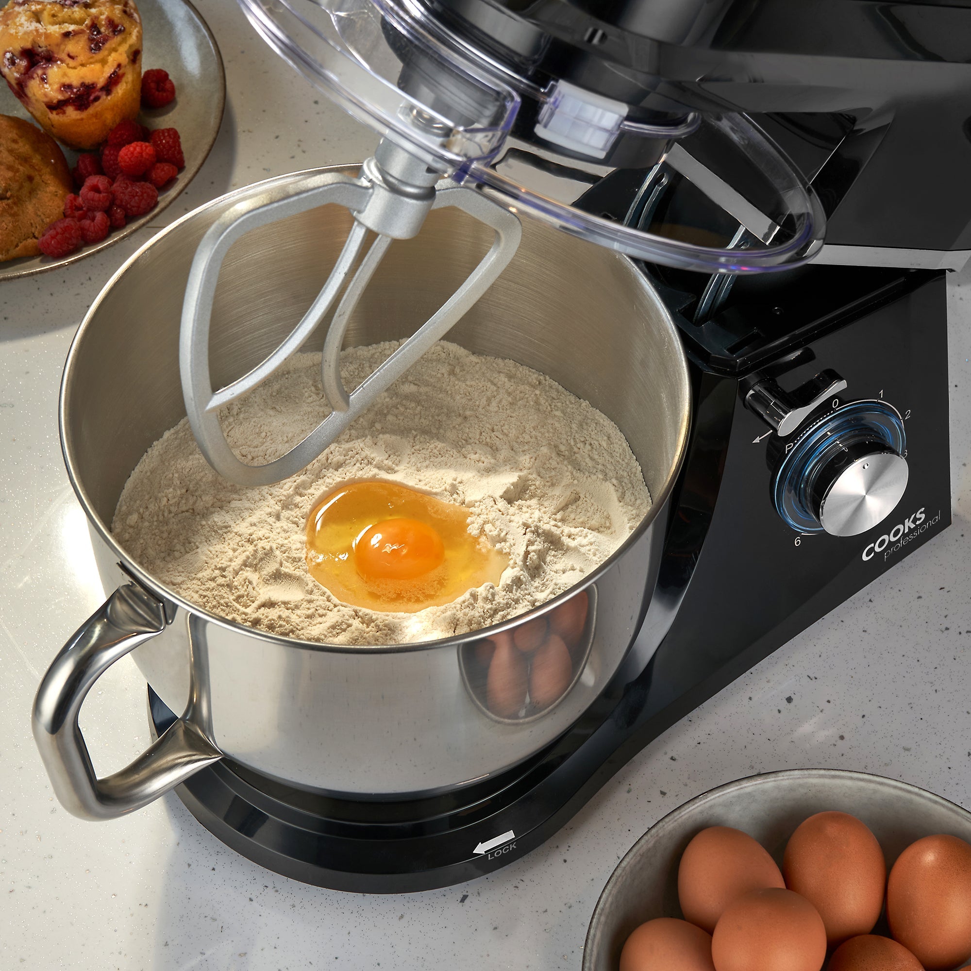 7L Stand Mixer | Black / Silver