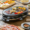 Electric Raclette Grill with Non-Stick Metal Plate | 8 Person