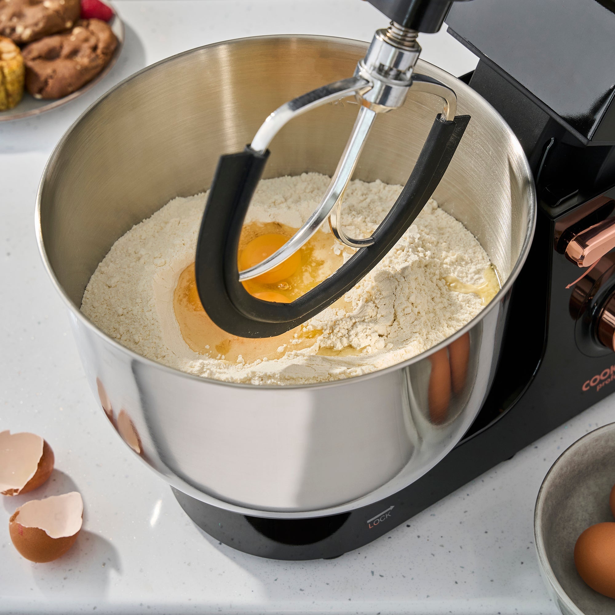 Multi Function 8L Digital Stand Mixer | Black / Rose Gold