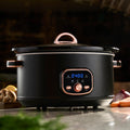 6.5L Digital Slow Cooker | Black / Rose Gold