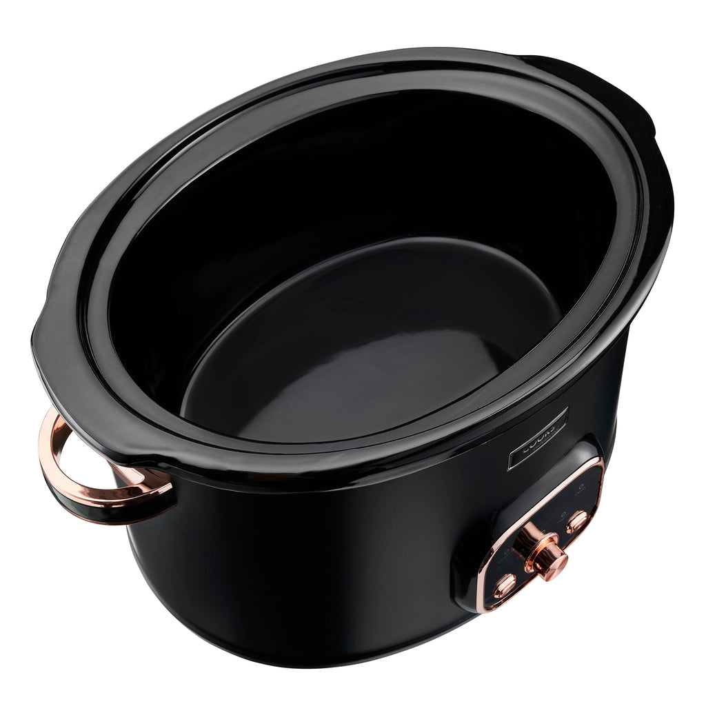 6.5L Digital Slow Cooker | Black / Rose Gold