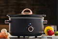 3.5L Slow Cooker | Black / Rose Gold