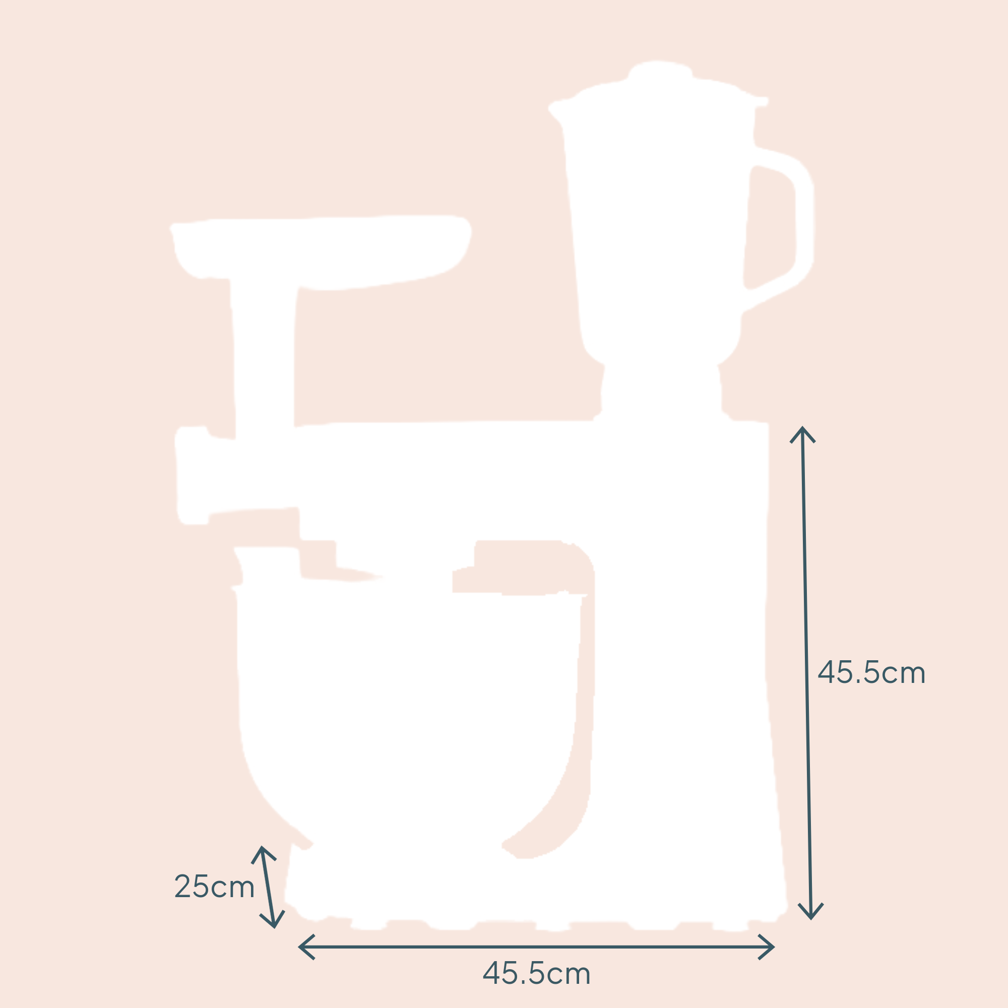 Multi Function 6.2L Stand Mixer | Teal / Rose Gold