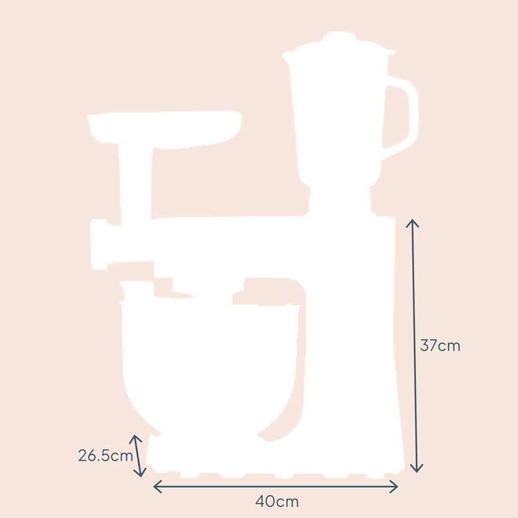 Multi Function 8L Digital Stand Mixer | Black / Rose Gold