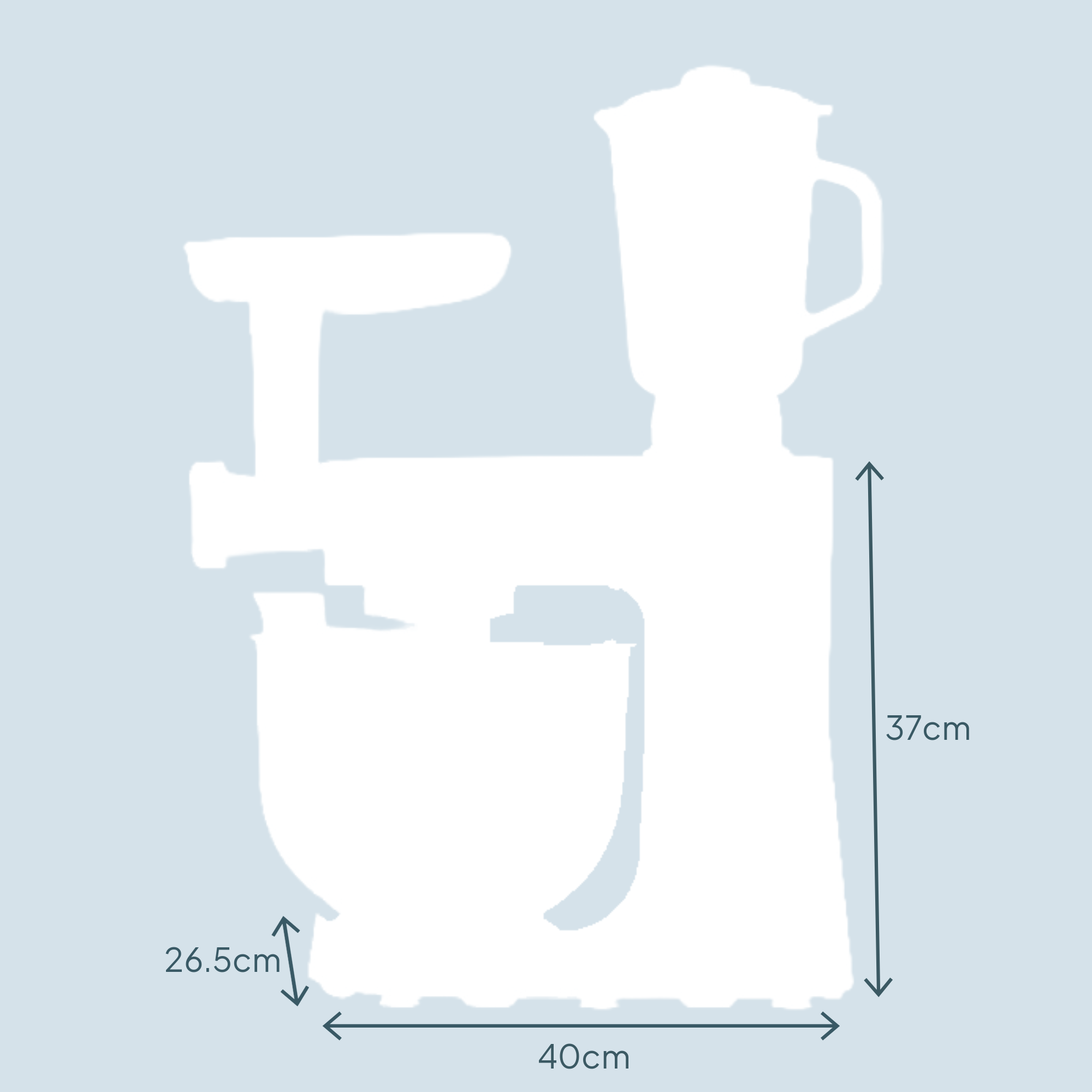 Multi Function 8L Digital Stand Mixer | Black