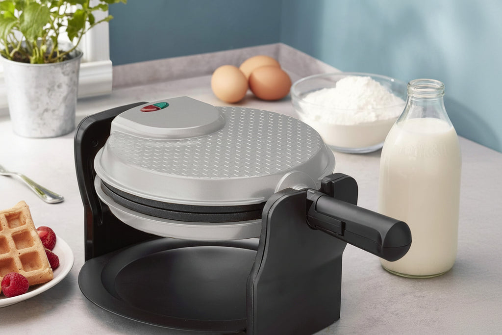 Rotary Waffle Maker | Silver