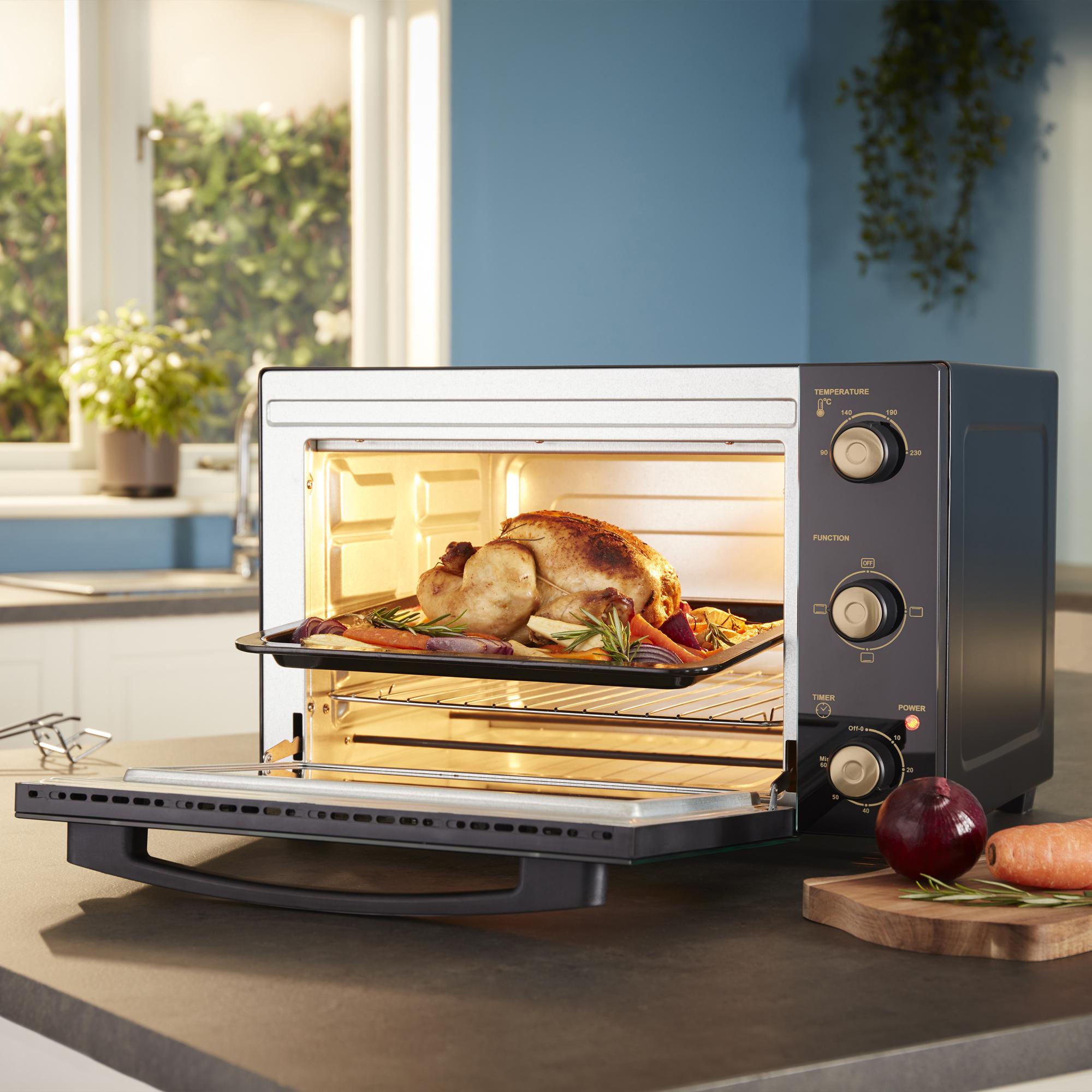 34L Mini Oven | Black / Copper