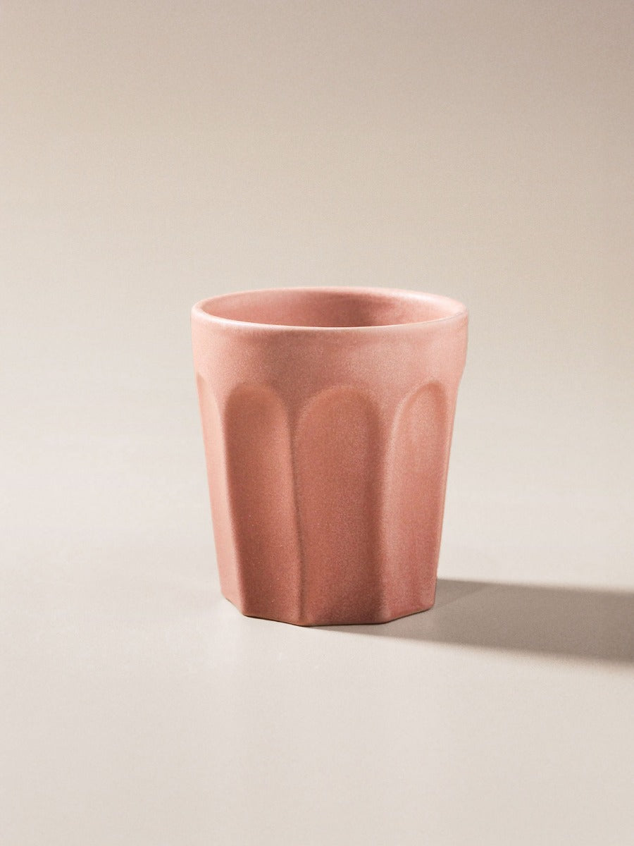 Latte Cup in Clay Pink