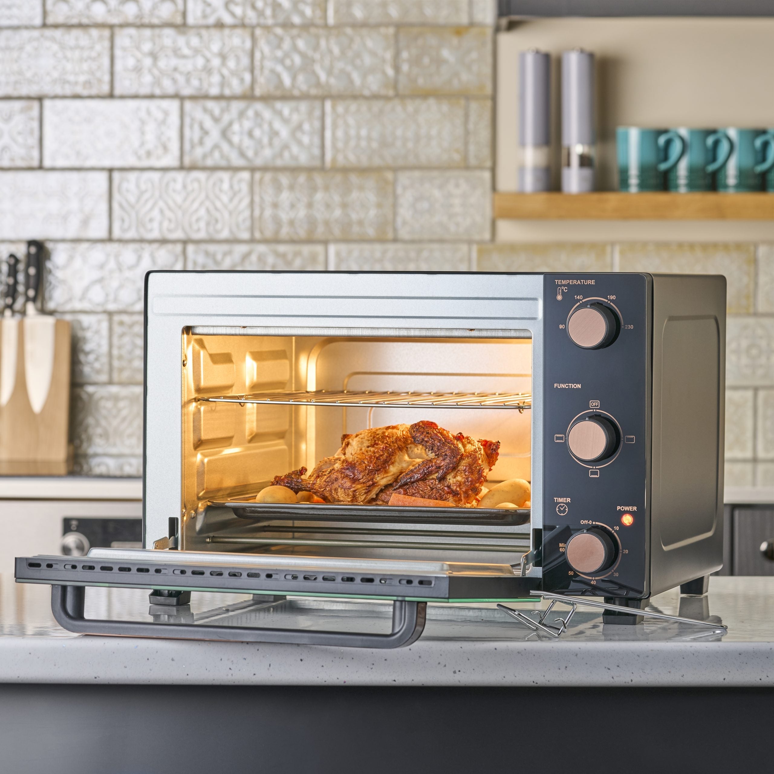 28L Mini Oven | Black / Copper
