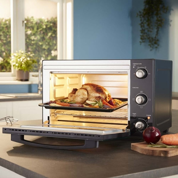 34L Mini Oven | Black / Silver