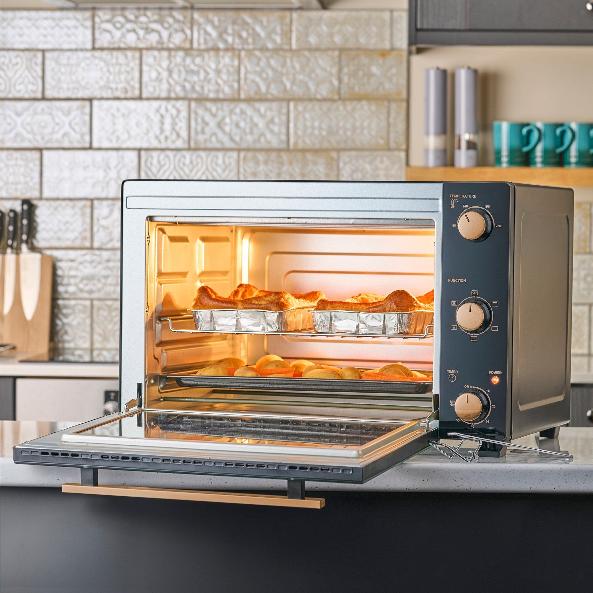 48L Mini Oven | Black / Copper